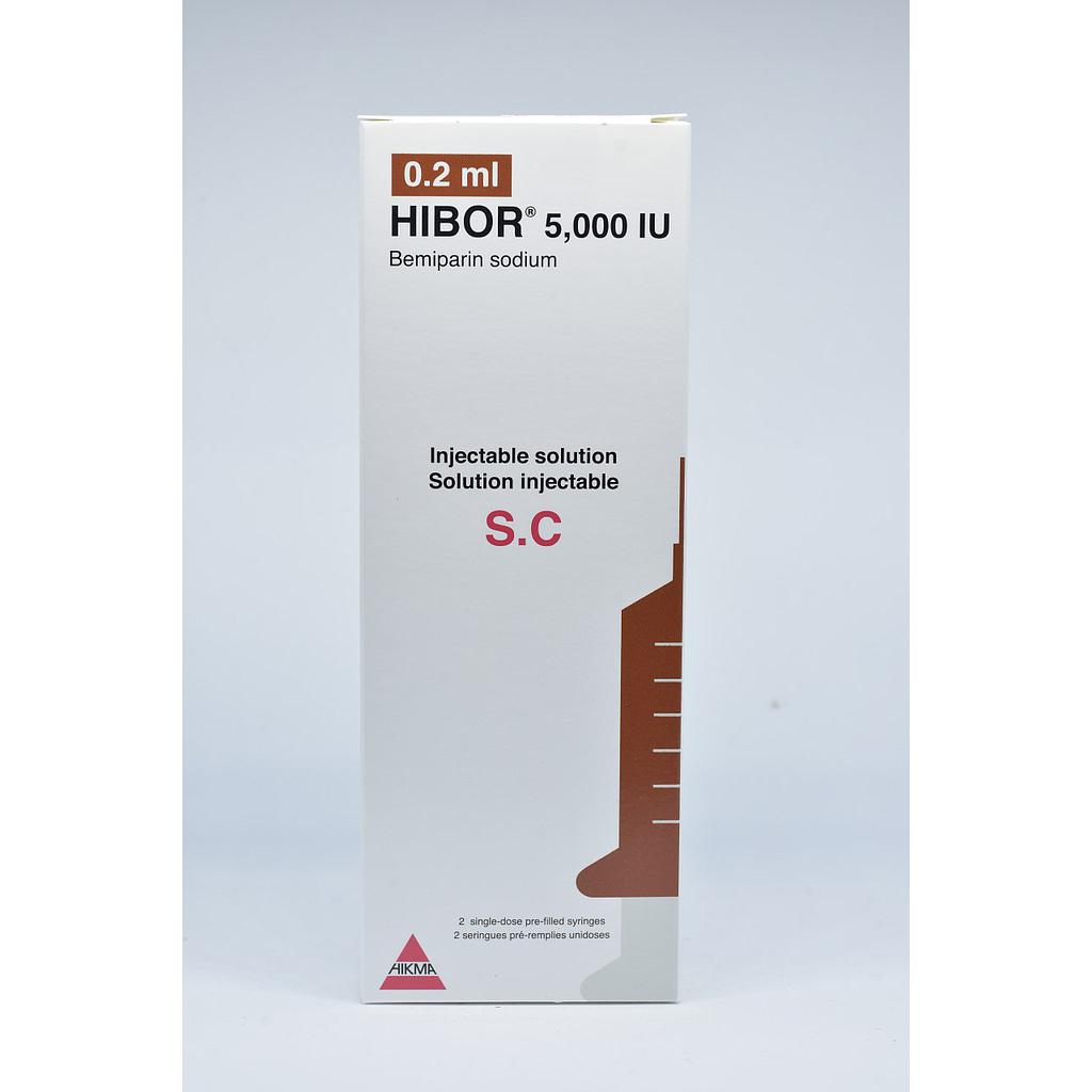 Hibor 5000 IU/0.2ml Parenteral prefilled syringe